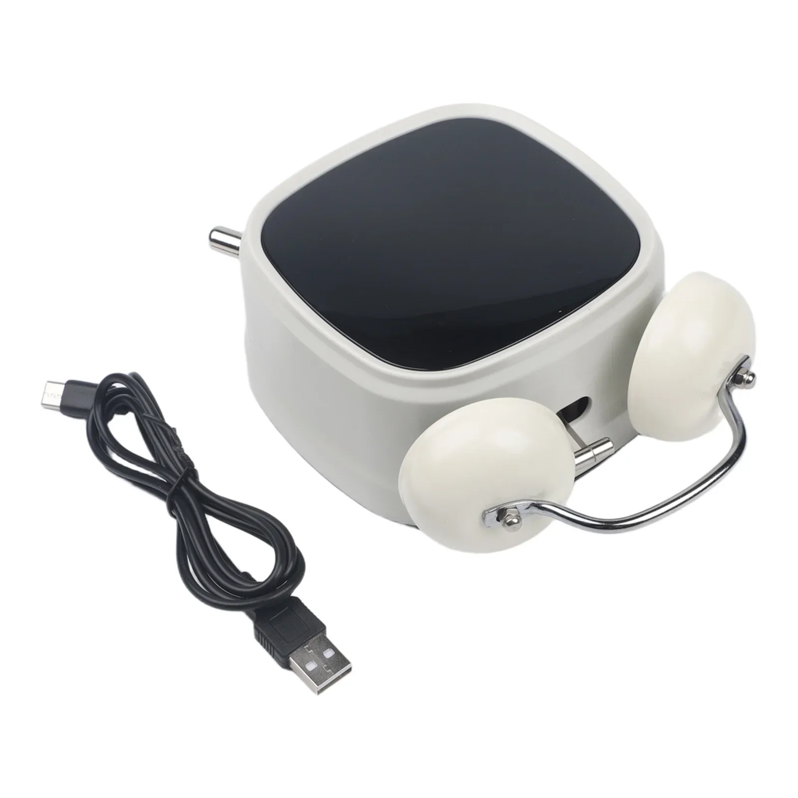 LED Alarm Clock With Twin Bell Functionality Loud Alarm Sound USB And Battery Power Convenient For Any Setting