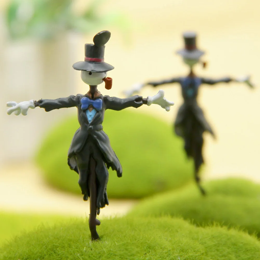 Landscape Decoration Statue Doll Mini Scarecrow Figures Anime Garden Miniatures