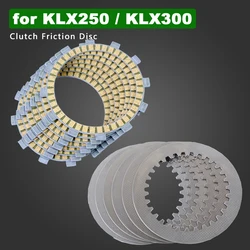 For Kawasaki KDX 125 KDX 200 KL 250 Super Sherpa KLX250S KLX 250 KLX 300 KLX250 Motorcycle Clutch Friction Disc Steel Plate Kit