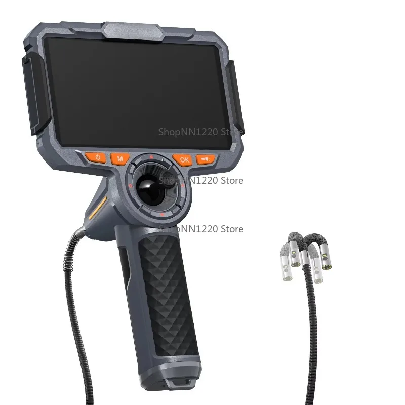 

TF600 Portable 4-way 360° Articulating Dual Lens Inspection Camera 6.5mm Camera Head 1.55m Cable