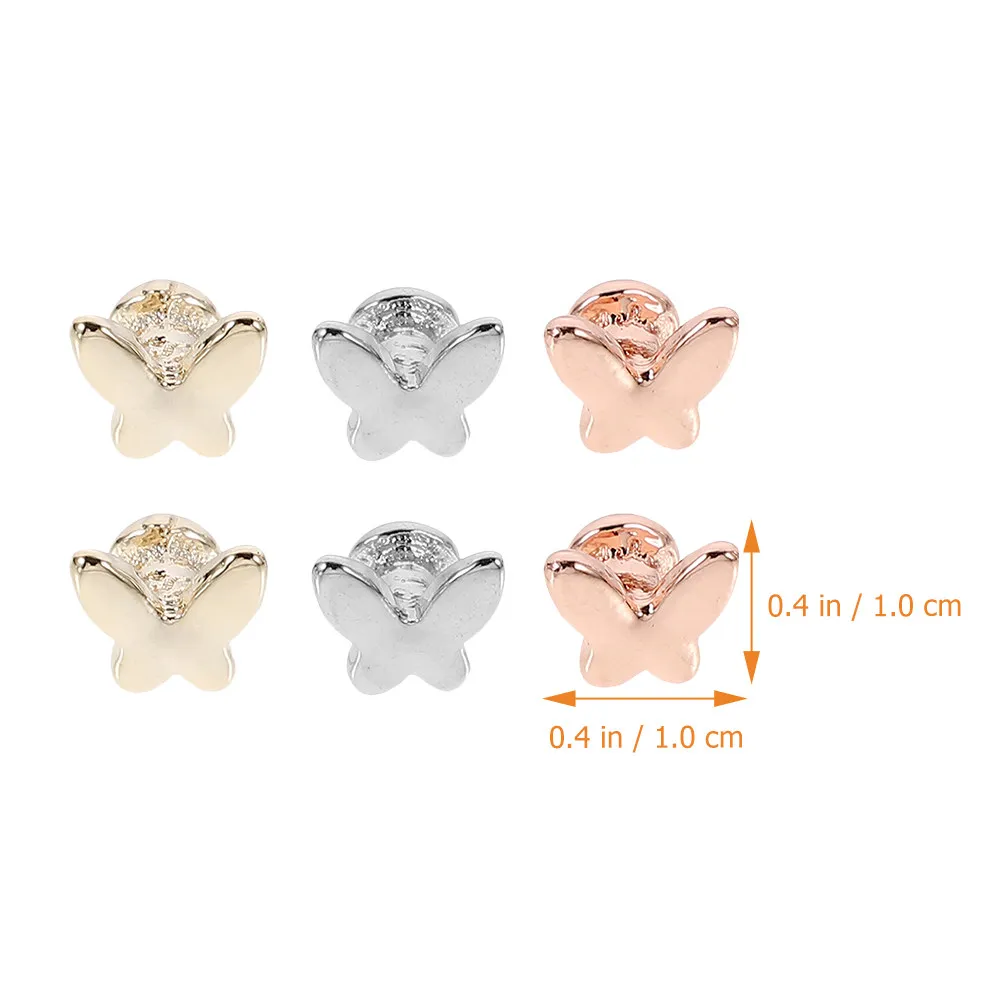 6Pcs Metal Watch Band Decorative Charms for Women Men Stylish Elegant DIY Customizable Strap Accessories Matching All Watchbands