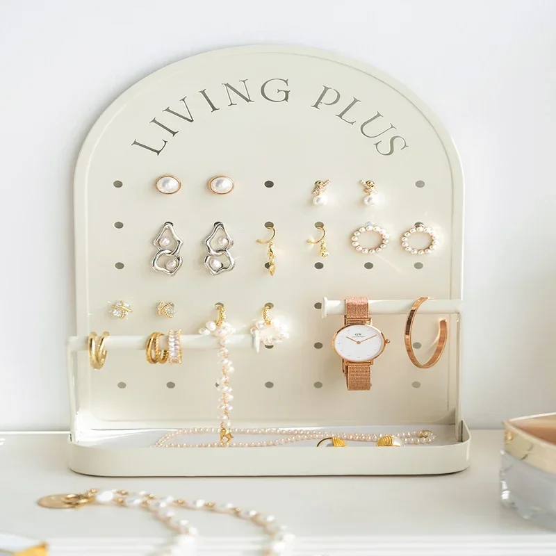 Ins Style Jewelry Display Rack, Perfect for Earrings Necklaces and Hand Accessories, Chic Desktop Storage Solution