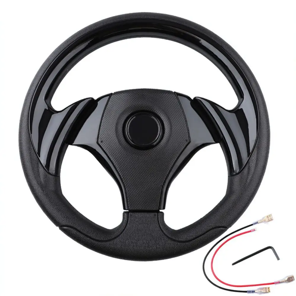 Modified Car Steering Wheel 320mm PU Leather Sporty Racing Drift Simulator Karting Parts Universal Accessories