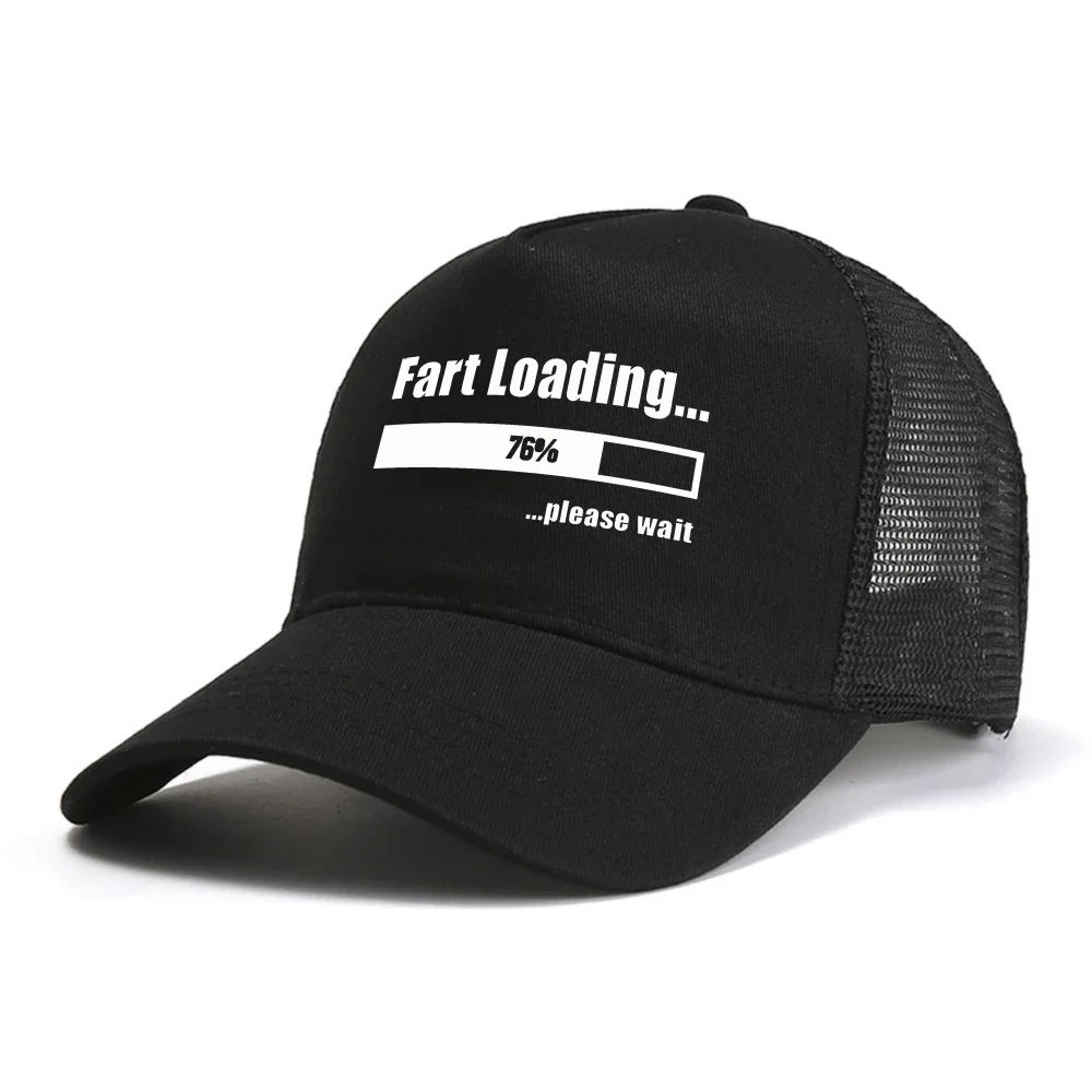 Fart Loading Please Wait baseball cap Funny Adjustable Men women hat mesh Breathable snapback hats