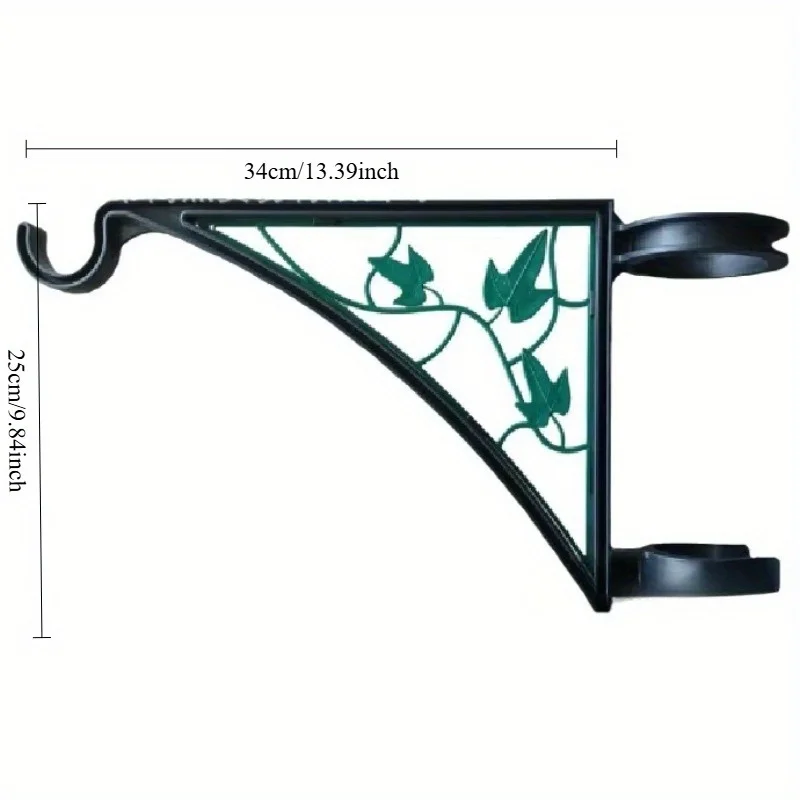 Original spot European and American garden fence flower basket hook outdoor bird house decorative flag green leaves