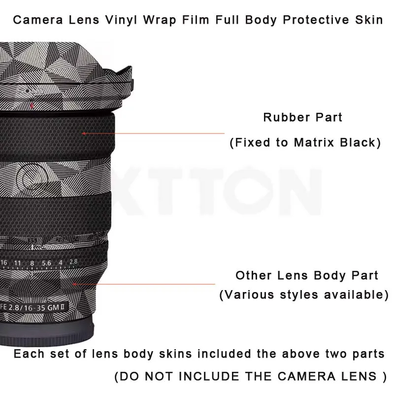 16 35 2.8 II Camera Lens Protector Coat Body Vinyl Wrap Film Skin Premium 3M Sticker Decal for Sony FE 16-35mm F2.8 GM II