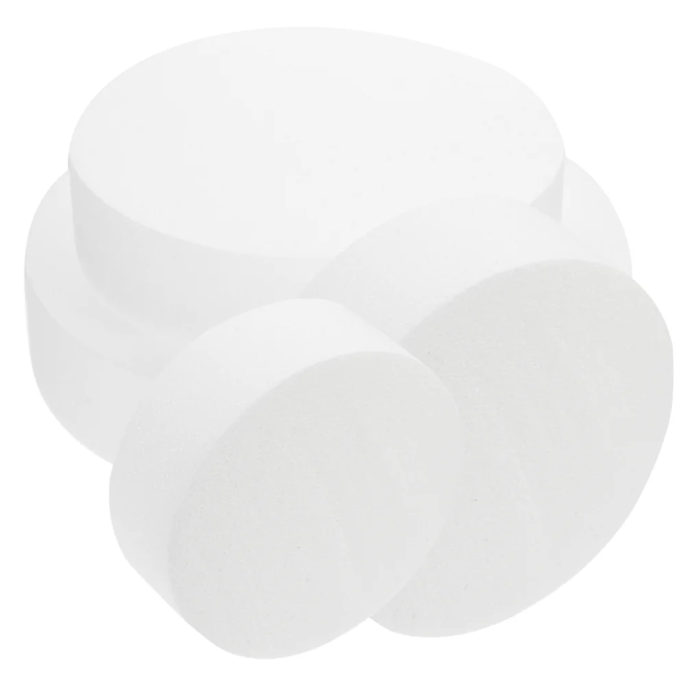 4 Pcs Cake Embryo Model Pin DIY Party Accessories Tray Lightweight Dummy Foam Compact Dummies Fake Cakes for Crafts