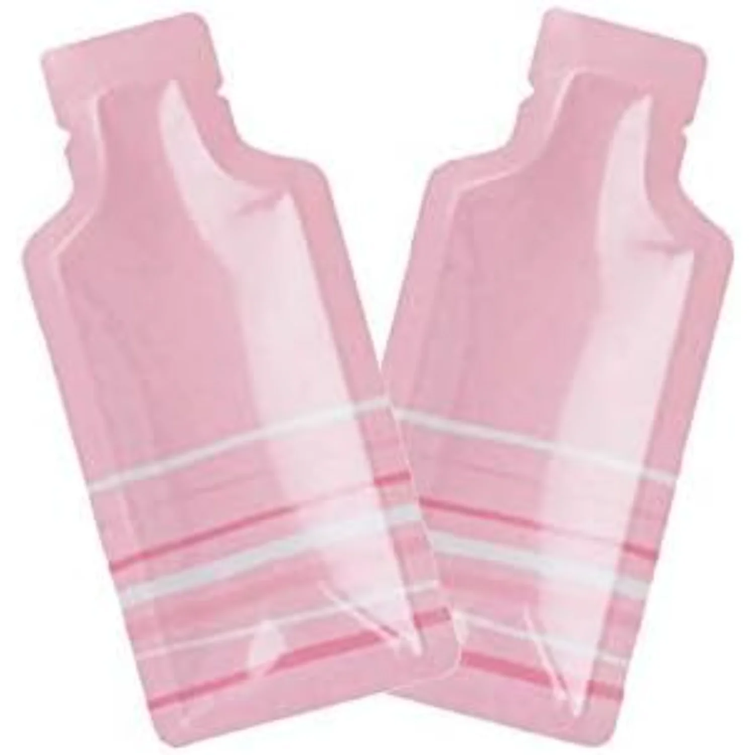 100 Uds. Bolsa de muestra de sellado térmico de fondo abierto con punta dispensadora de un solo uso de papel metalizado de aluminio de Color