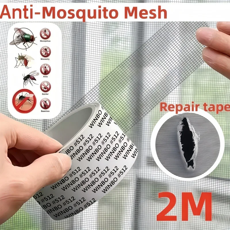 Mosquito Nets Window Mosquito NetsWindow Screen Repair Tape Door and Window Repair Waterproof Self-adhesive Mesh Patch