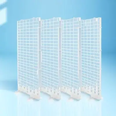

4pcs Aquarium Isolation Panel Spliced Lattice Plate Fish Tank Divider Transparent 30X15Cm With Suction Cups Random Color Easy