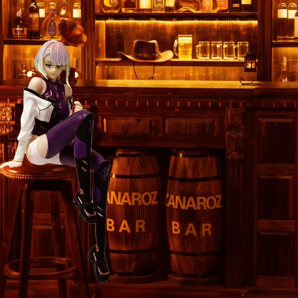 حار بيع أنيمي لعبة 17 سنتيمتر لوسي الشكل الجلوس الموقف لعبة مجسمة هدية عيد ميلاد جمع عمل الشكل مكتب الديكور هدية