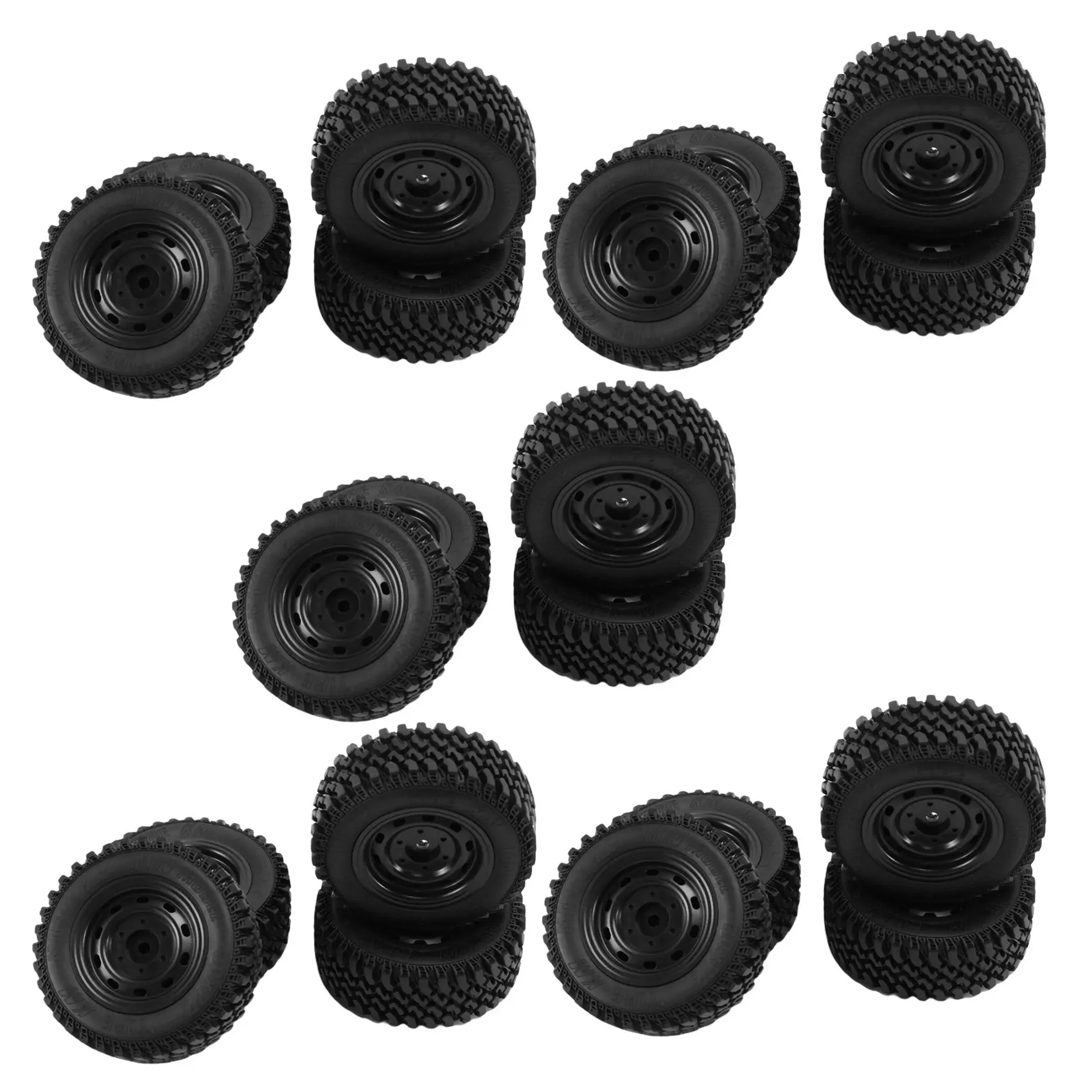 [Promotion】 20Pcs Rubber Wheel Tire Tyre Set For MN86 1/12 RC Car DIY Upgrade Spare Parts Accessories