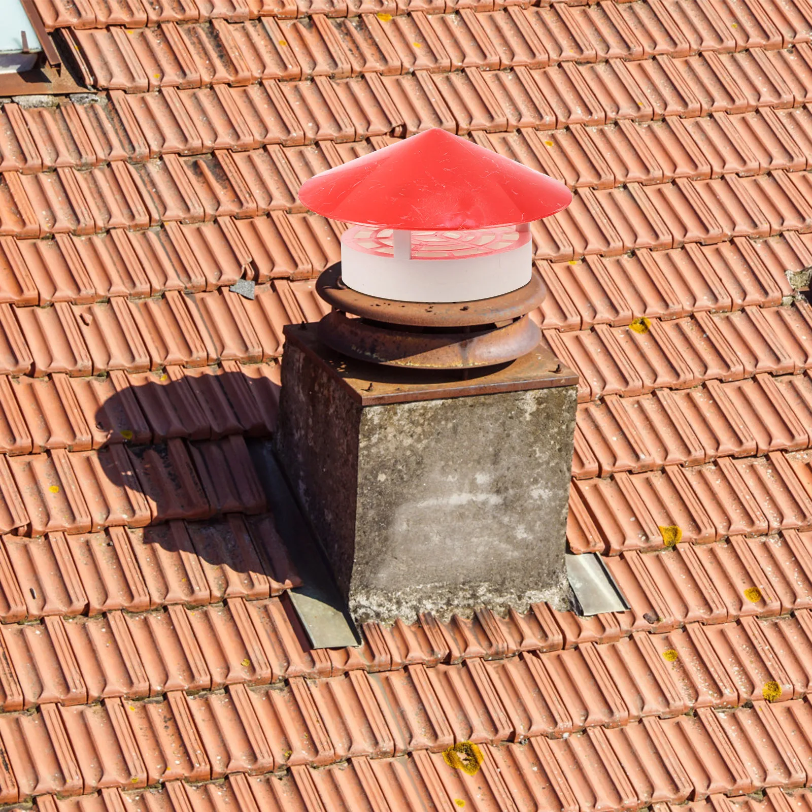 Chimney Rain Cap 110-160Mm Roof Vent Cap Rain Cover Chimney Protector Cover for Furnace Motors Ventilation Systems Acid Alkali