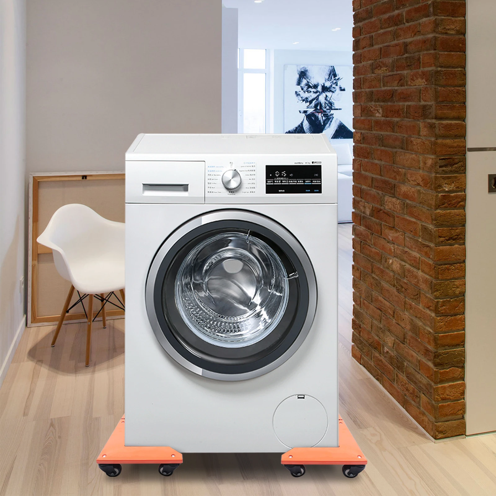 4 set di mobili triangolari Dolly per pavimenti duri, capacità di carico di 639 kg con 3 ruote in PU per lo spostamento di mobili pesanti