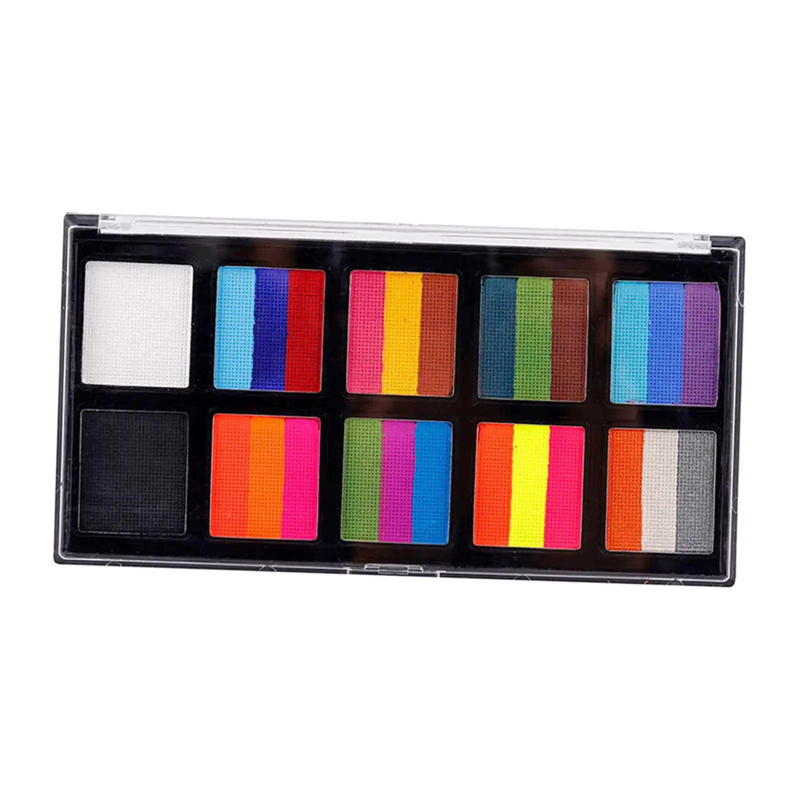 مجموعة ألوان الوجه والجسم توفر لوحة مستحضرات التجميل لأداء مرحلة مكياج الهالوين وعيد الميلاد #4