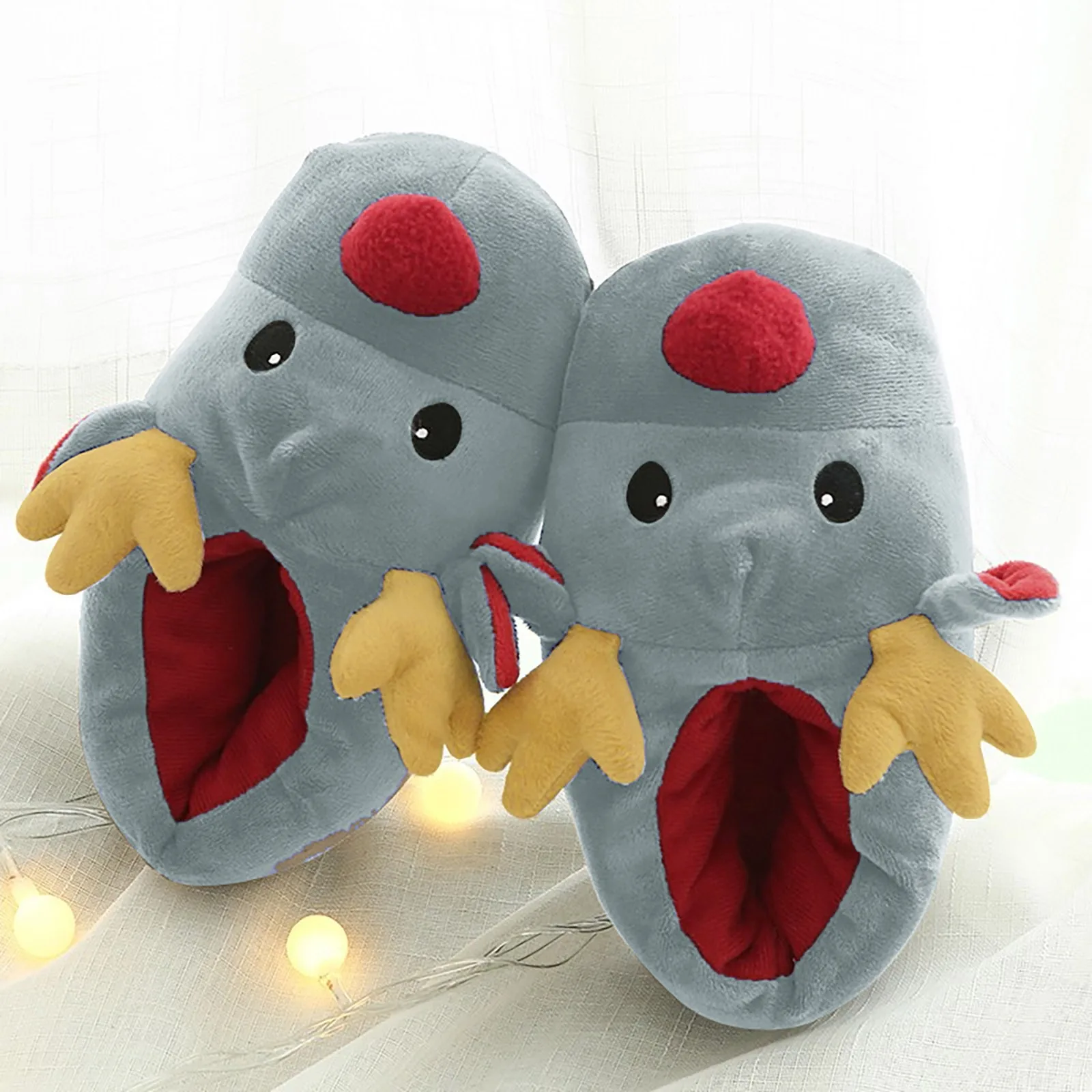 Winter Christmas Deer Slippers Soft Shoes Plush Winter Cotton Couple Cute 2023 Christmas Warm Cotton Indoor Women's slipper