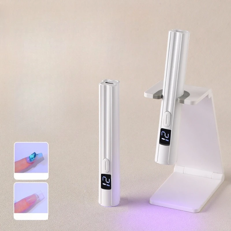 

New Handheld Nail Straight Light, Portable Mini Rechargeable Curing Phototherapy Light, Nail Quick Drying Baking Light