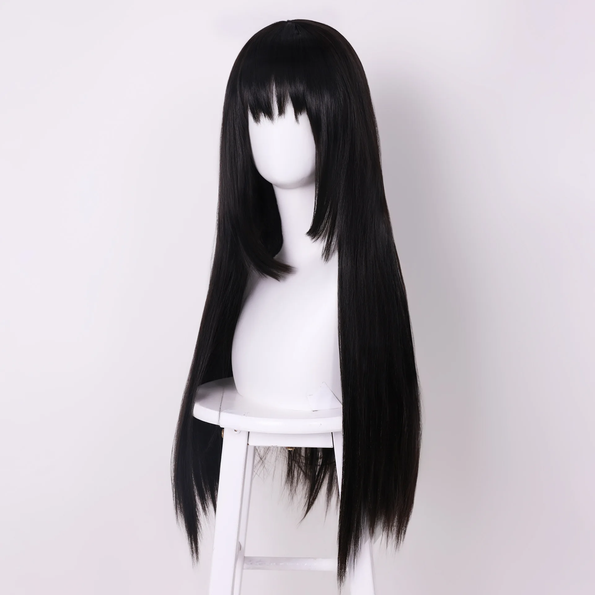 

Cosplay Wig Akemi Homura Anime Puella Magi Madoka Magica Role Play Jabami Yumeko Wig Universal Natural Black Long Straight Wig