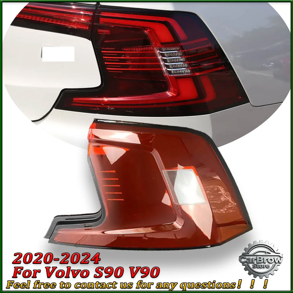 

Корпус заднего сигнального/парковочного фонаря для Volvo S90 V90 2020-2024, замена внешней крышки заднего фонаря, плексиглас