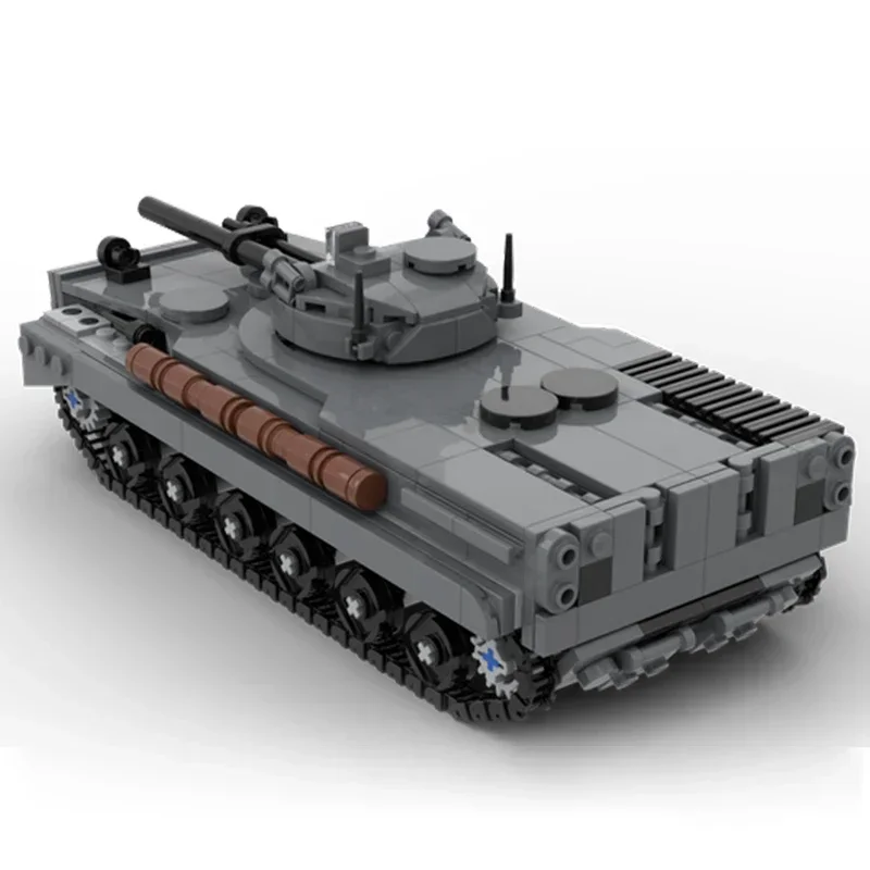 Modelo de arma militar Moc, ladrillos de construcción BMP 3, tecnología de tanque militar, bloques modulares, regalos, juguetes de Navidad, conjuntos DIY de montaje