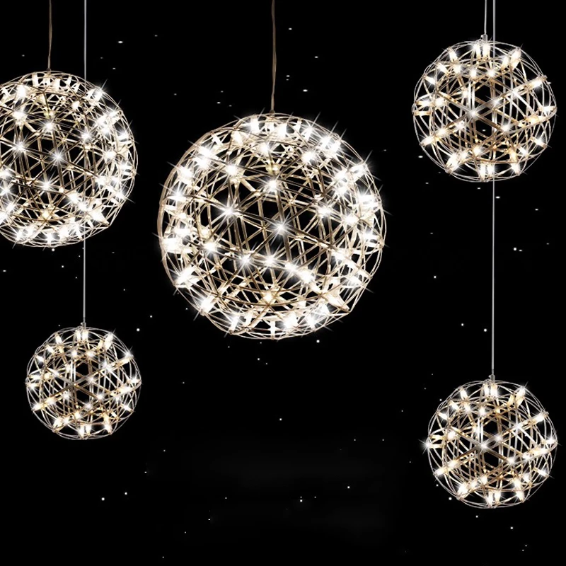 

Modern LED All Star Round Ball Light Luxury Pendant Light High end Living Room Restaurant Clothing Store Atmosphere Light