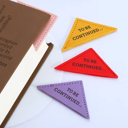 Marcapáginas de esquina de cuero personalizado, accesorios de lectura continua para amante de libros, él, regalos personalizados de aniversario de cuero