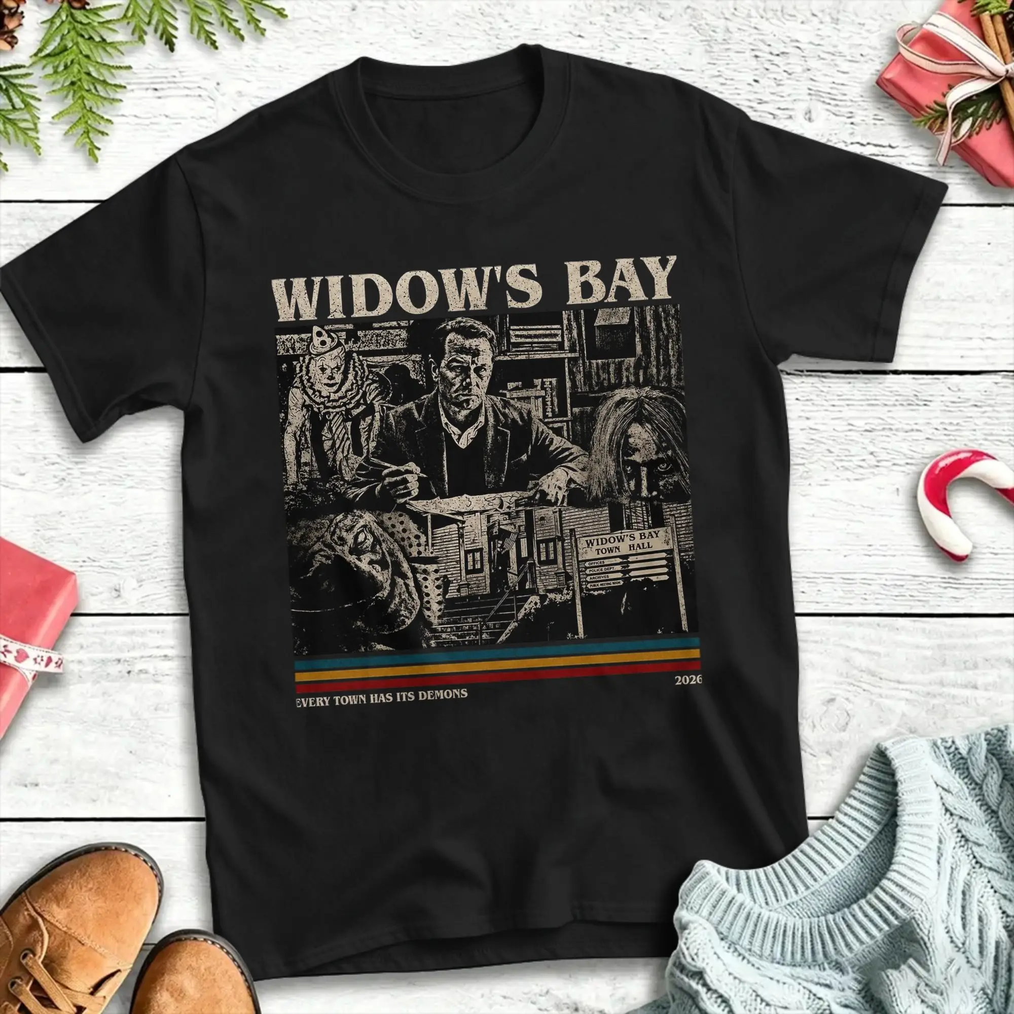 Greetings From Widows Bay Cotton T-Shirt For Men Summer  Y2K Funny T-Shirts Harajuku Tees Oversized Custom DIY Tops