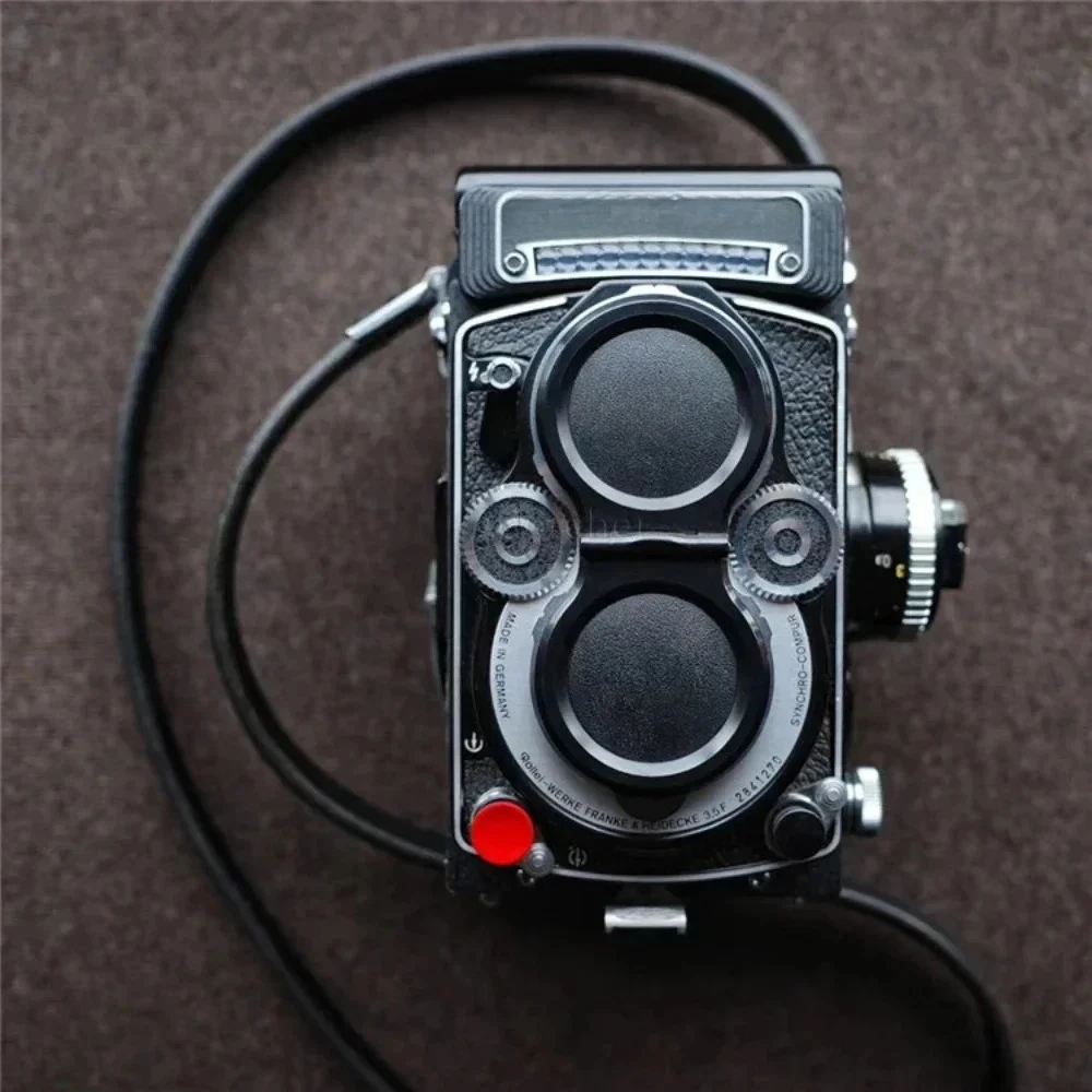 

Кожаный портативный ремешок для камеры, плечевой ремень из натуральной кожи, пряжка-ножницы, подходит для Rolleiflex 3,5F/2,8F