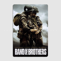 Band Of Brothers Metal Tin Sign Truck Indoor and Outdoor Home Bar Coffee Kitchen Wall Decoration