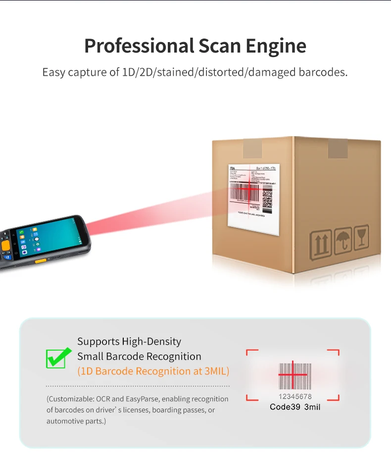 XSH Honeywell HS-7(N5703) Megapixel PDA Android 11 4+ 64GB 13MP Camera 5000 MAh USB Android 2D Barcode Scanner Rugged for Stock