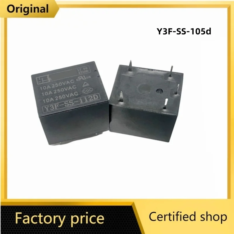 Y3F-SS-112DM/124DM/105DM/109DM/118DM/112DMF (T73A-5V/9V/12V/18V/24V-10A) Relay 4pins