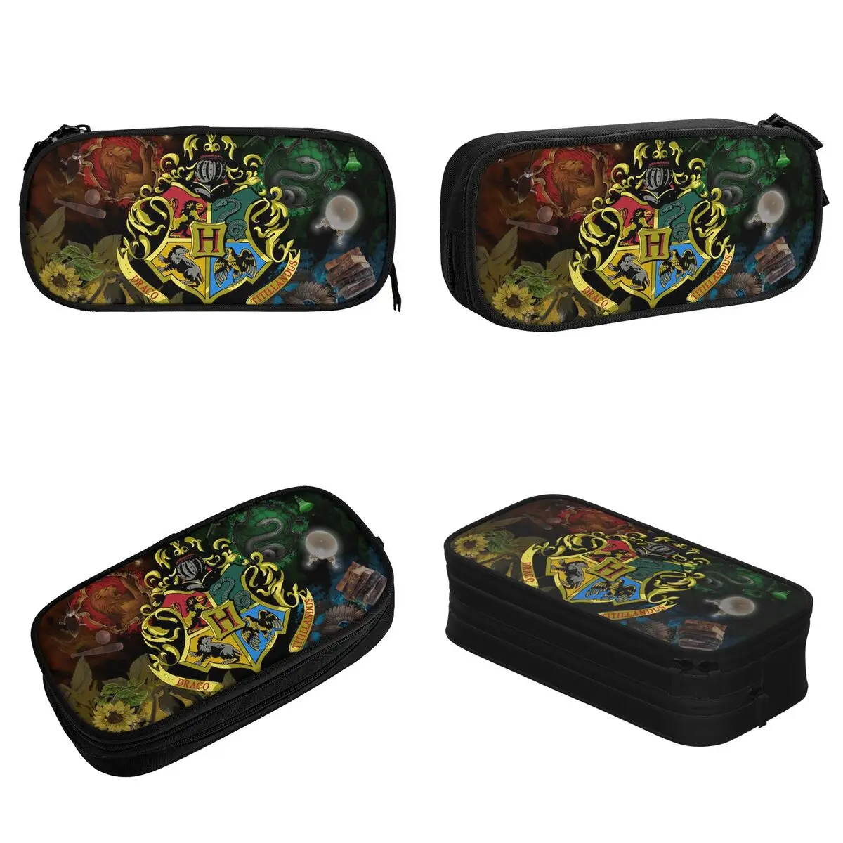 Classic Magic Pencil Cases Wizard Pencil Box Pen Holder for Student Large Storage Bag Students School Gift Stationery