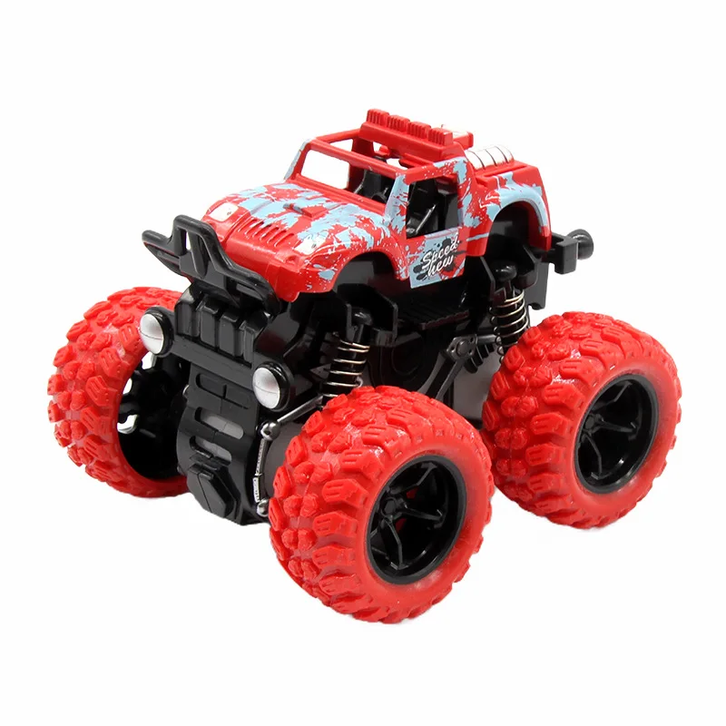 Inertia Four-Wheel Drive Off-Road Vehicle Toy Military Fire Truck Boys Cars Children Gift Hot Toys for Kids 2 to 4 Years Old