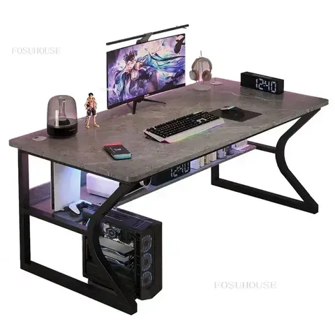 Simple Desktop Computer Desks Modern Bedroom Workbench Gaming Tables Office Furniture Student Study Writing Desk And Chair Set J