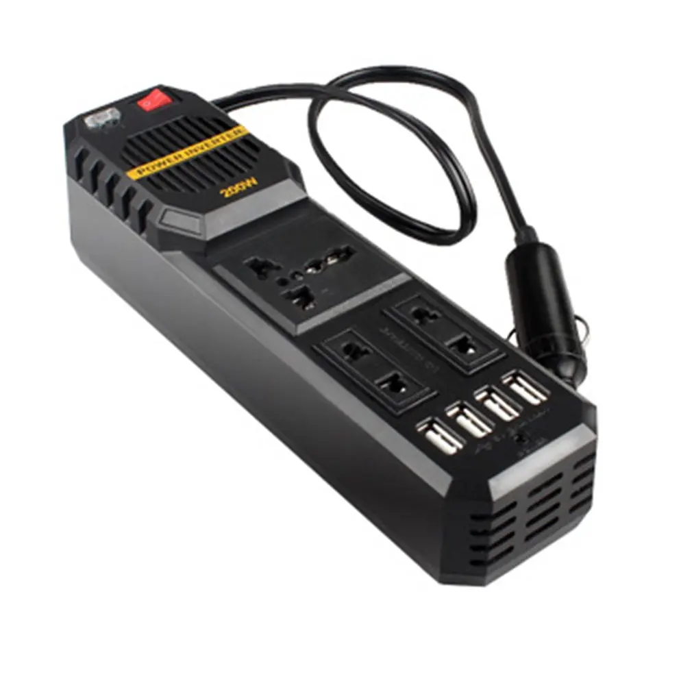 Hot 200W Mini USB Output Car Vehicle Inverter DC 12V to AC 220V High-power Power Inverter Small Car Special Edition Dropshipping