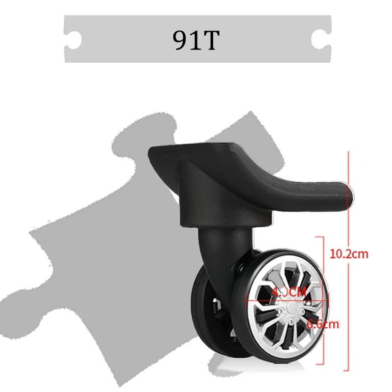 For Samsonite 91T  For Luggage 360°Swivel High Replacement Parts Wheels Wear-Resistant Travel&Business  Suitcase Wheels Rotating
