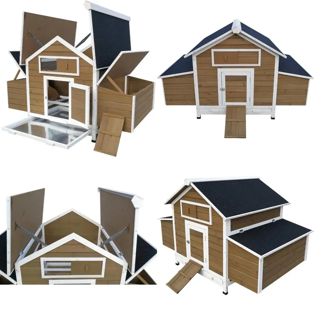 

Backyard Chicken Coop for 4-8 Hens with 6 Nesting Boxes - New