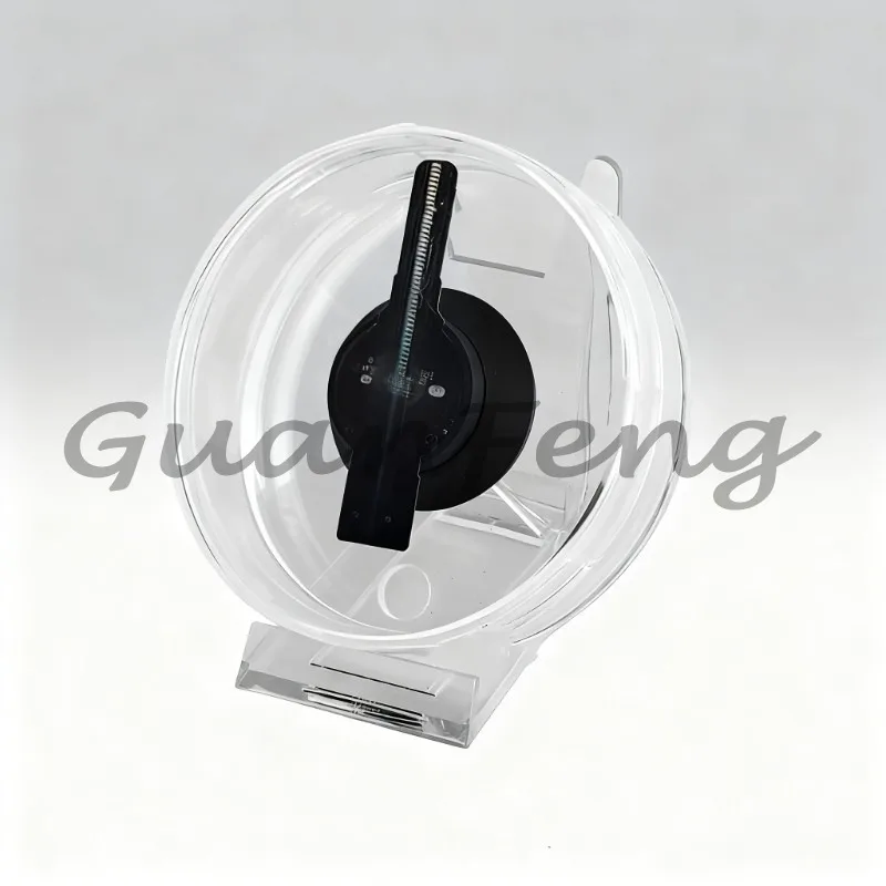 3D Holographic Fan Mini HD Projector LED Advertising Display Light for Store Party Christmas