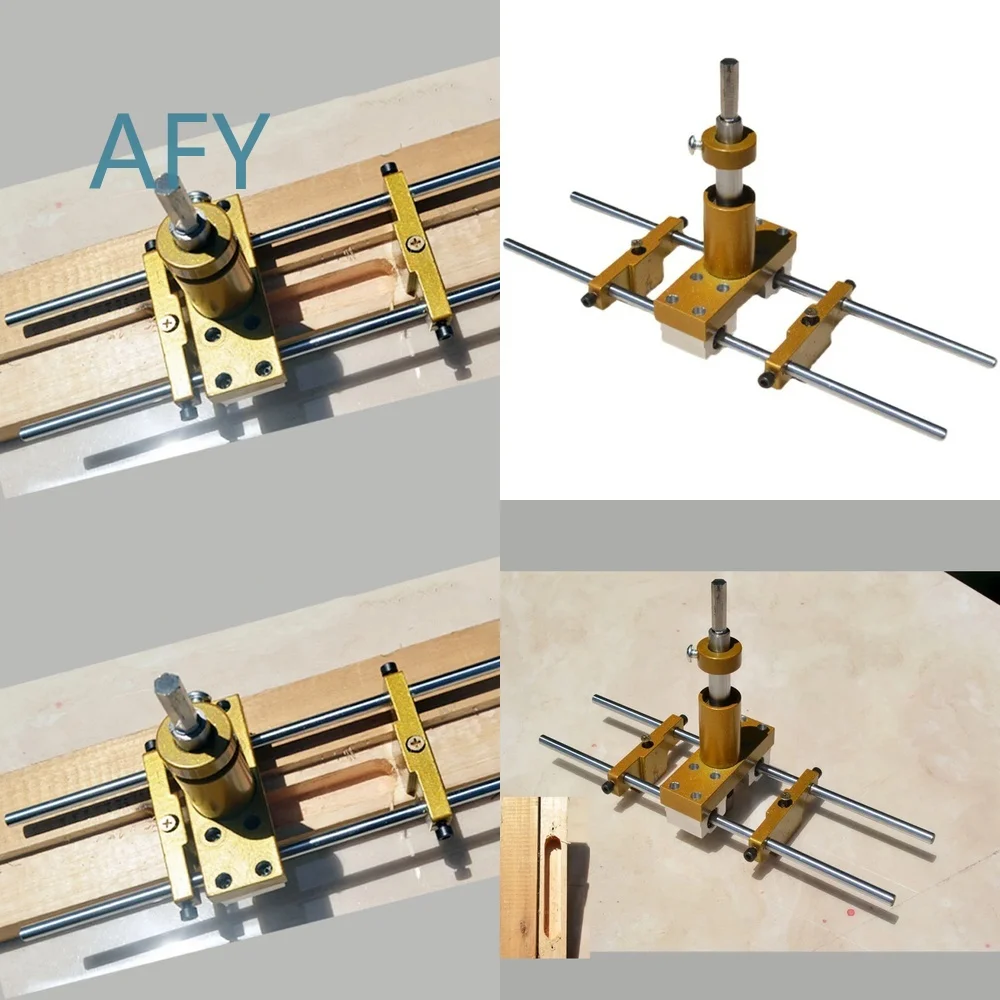 Wooden Door Slotter Set for Keyhole Opener Woodworking Jig Lock Hole Device Quick Release Deep Cut Keyhole Opening Tool