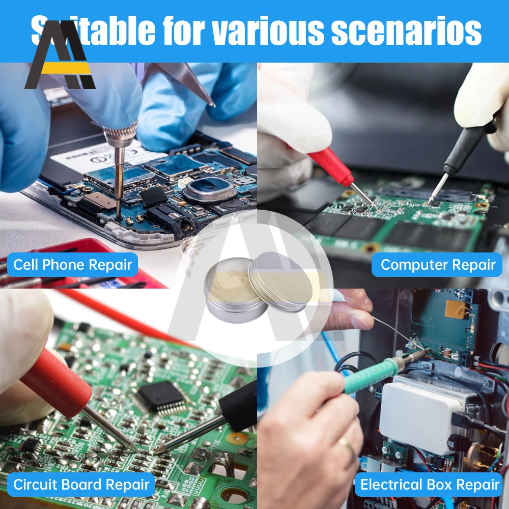 20/50/100g Soldering Paste Mild Rosin Environmental Soldering Paste Flux PCB IC Parts Welding Soldering Gel for Metalworking