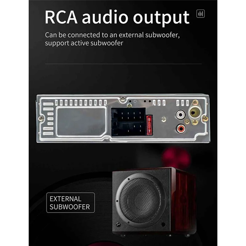 Pop-luniversal carro estéreo único ruído rádio do carro bluetooth usb aux no traço unidade principal rádio fm receptor de mídia carro mp3