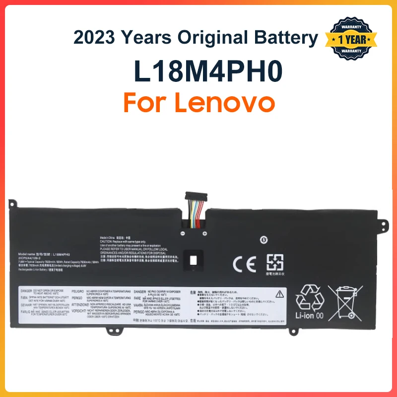 L18M4PH0 L18C4PH0 Laptop Battery For Lenovo Yoga C940 C940-14IIL 81Q9 Series 5B10T11585 5B10W67374 5B10T11586 60Wh