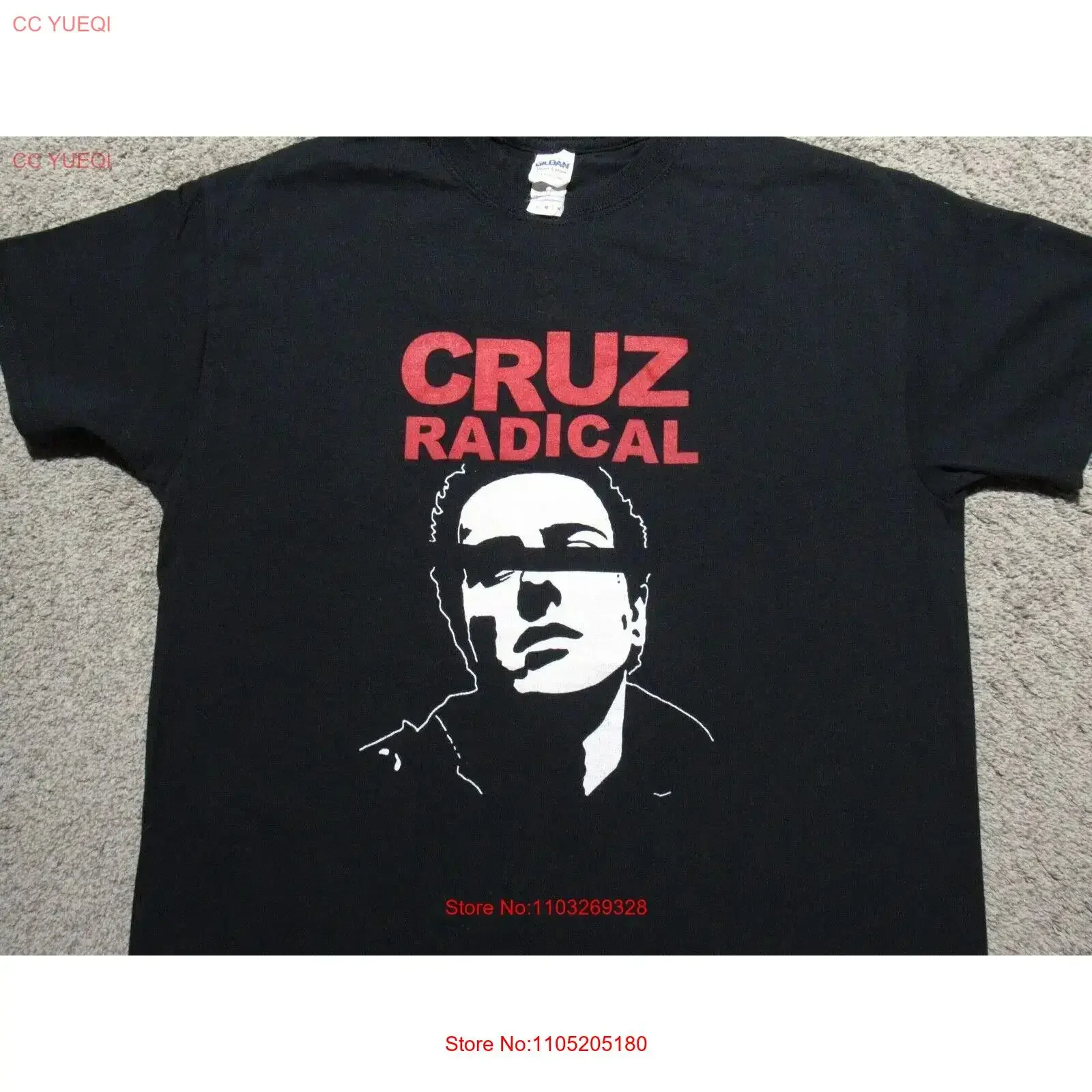 CRUZ RADICAL Censored Jello Biafra T SHIRT Mens M Punk Rock Band California EP vintage Washed fashion Soft Versatile Stylish
