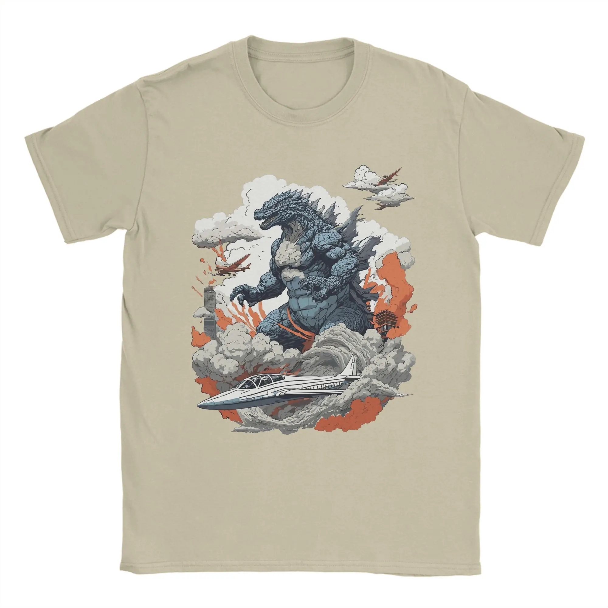 Men Women's Godzillaed Minus One Monster T Shirt  Pure Cotton Clothing Fashion Short Sleeve Round Collar Tee Shirt