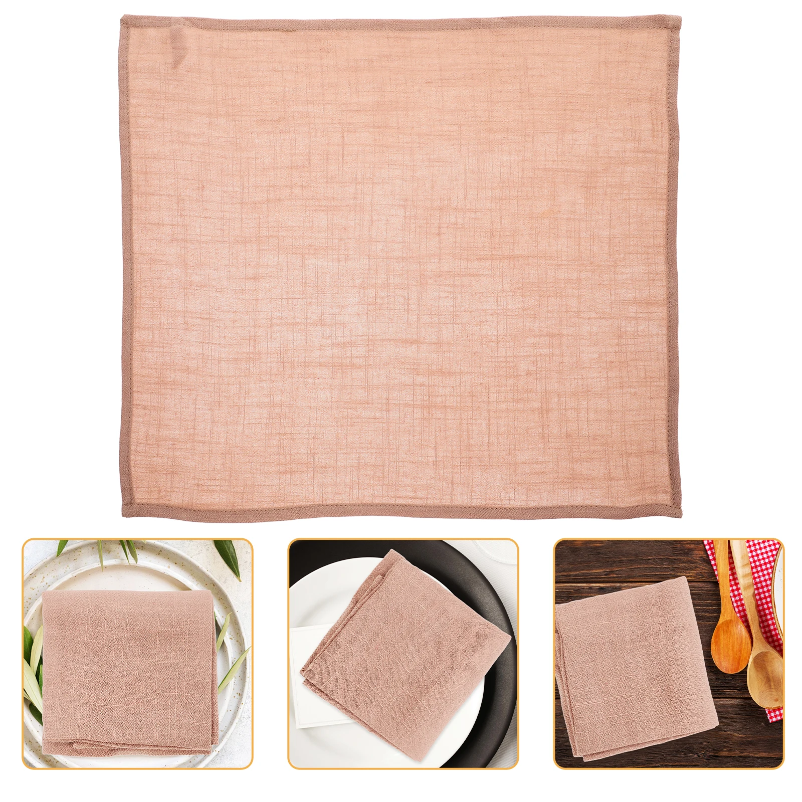 

Cloth Napkin Tea Towel Kitchen Absorbent Drying Hand Neutral Lightweight Reusable Fabric Table Napkins Washable Cloth Dinner