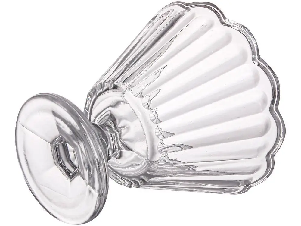 أكواب زجاجية من لوتس مفهوم هاوس ، حلوى شفافة ، شفافسم ، شمع ، 6