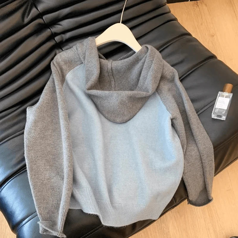 Color Blo Cartoon Hoodie Women's Knitted Sweater Jaet Autumn Winter Loose Lazy Sle Soft Cozy Online Exclusive Sweet Sle