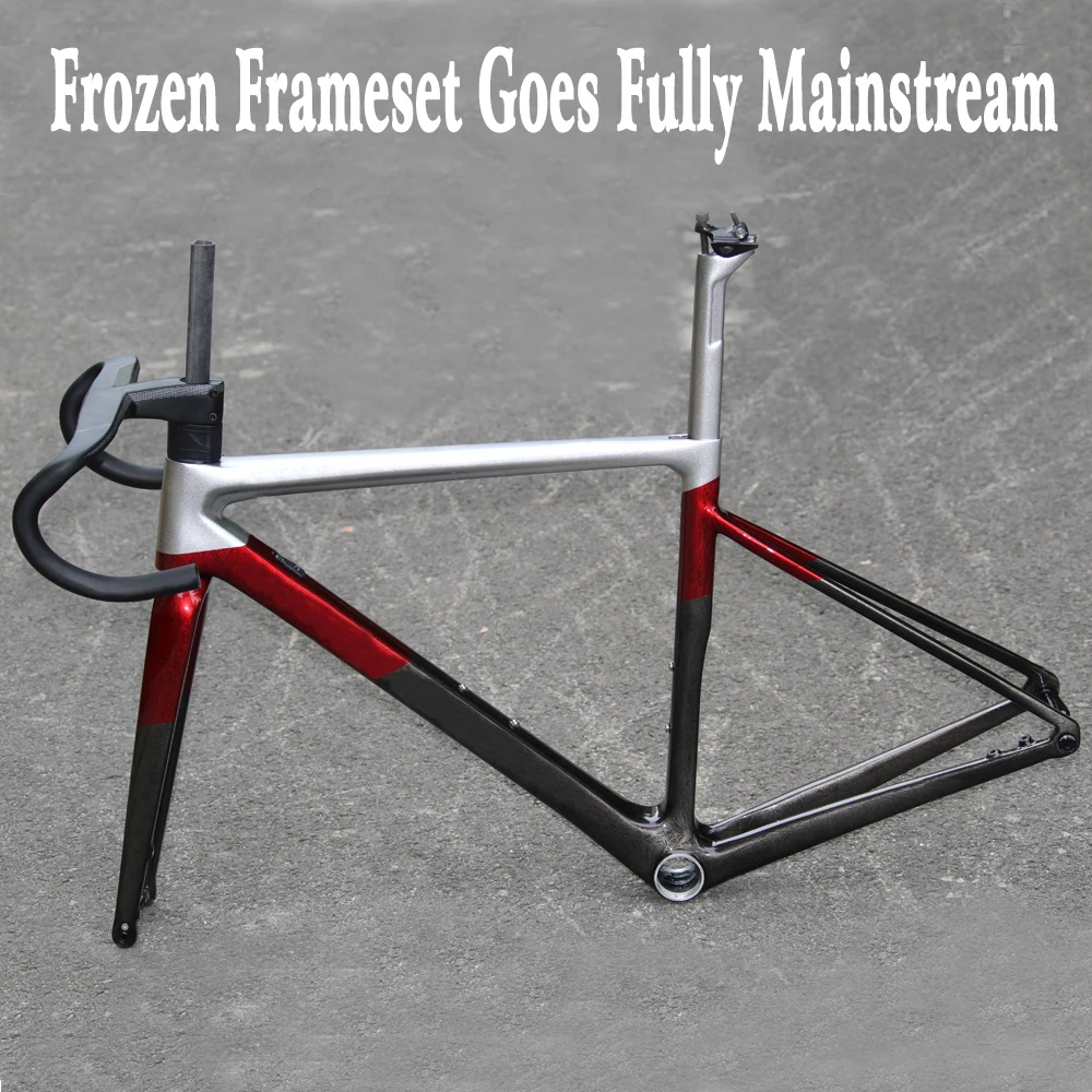 

AWST VRS Frozen Color Carbon Road Bike Frameset+Fork+Seat Post+Handlebars+Headset+Clamp+RD Hanger+Axle