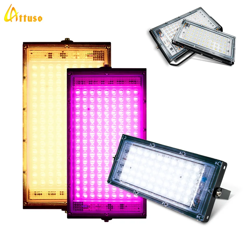 

Led Grow Light Plant Hydroponic Lamp 50W 100W AC 220V LED Full Spectrum with EU Plug for Greenhouse Seeds Flower Growth Lighting