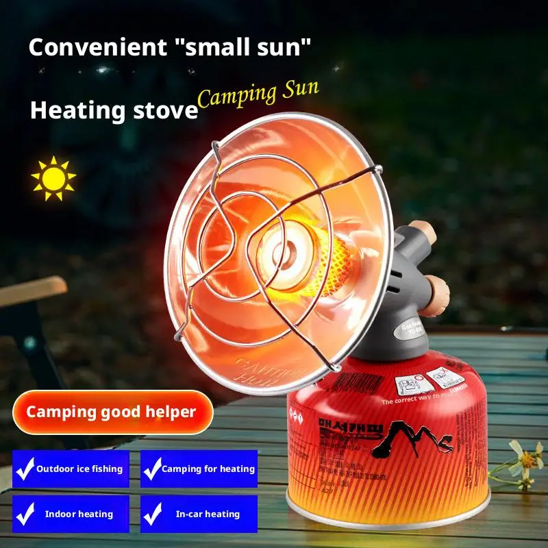 

Portable Propane Heater With Protective Mesh Mini Camping Heater Stainless Gas Heater Steel Outdoor Accessory Camping T6w1